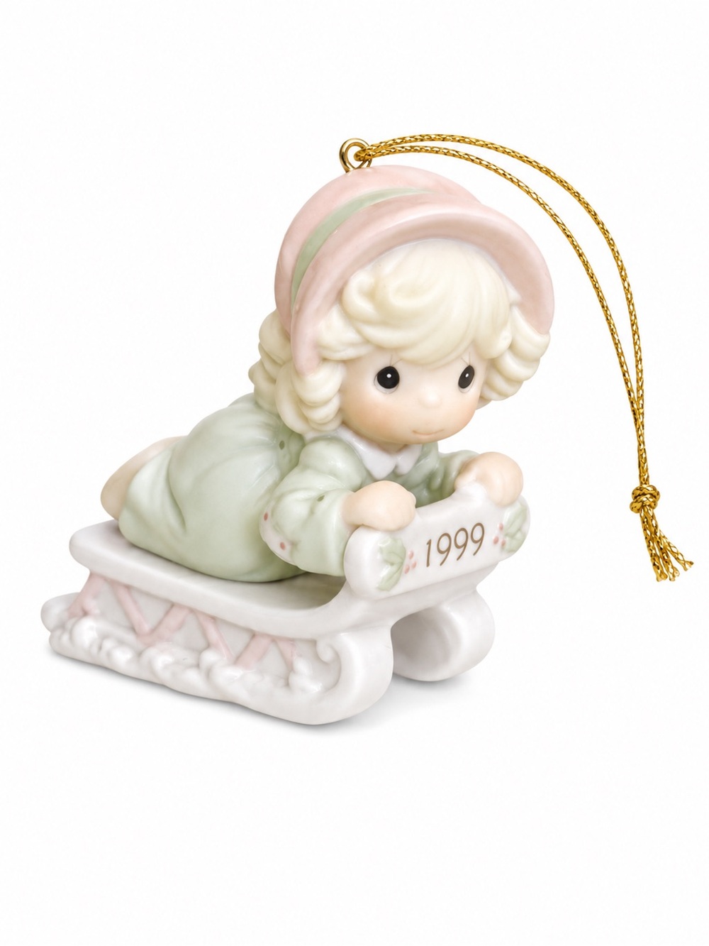 Precious Moments 1999 "Slide Into The Next Millennium With Joy" Ornament #587788